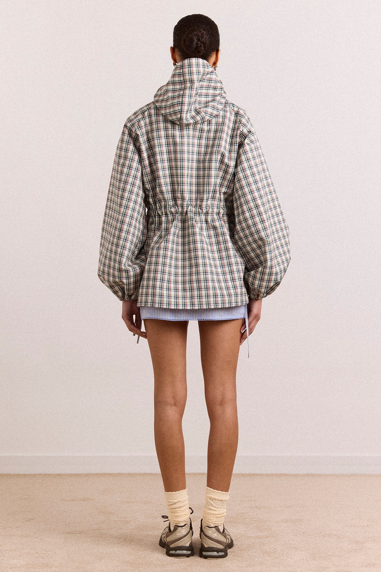 Damson Madder Liu Raincoat // Elderberry Check