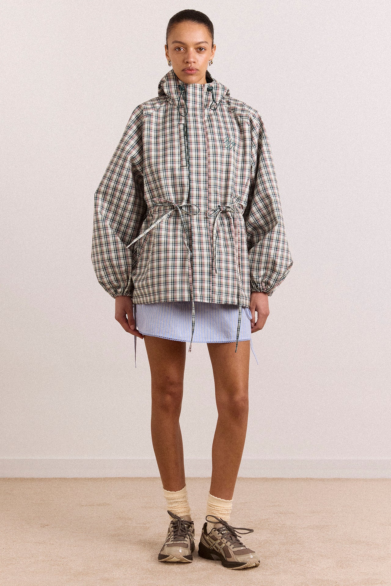 Damson Madder Liu Raincoat // Elderberry Check