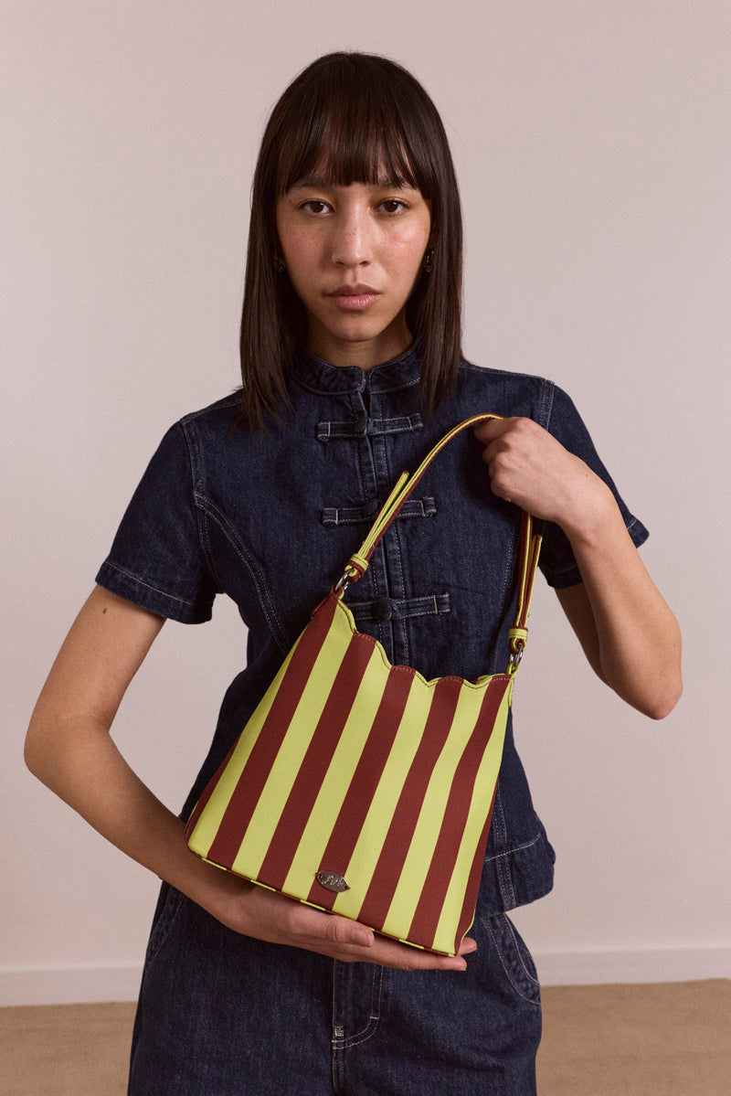 Damson Madder Lorelai Bag // Avo, Choc Stripe