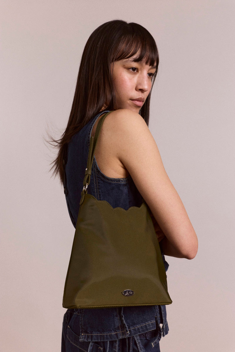 Damson Madder Lorelai Bag  // Olive Satin