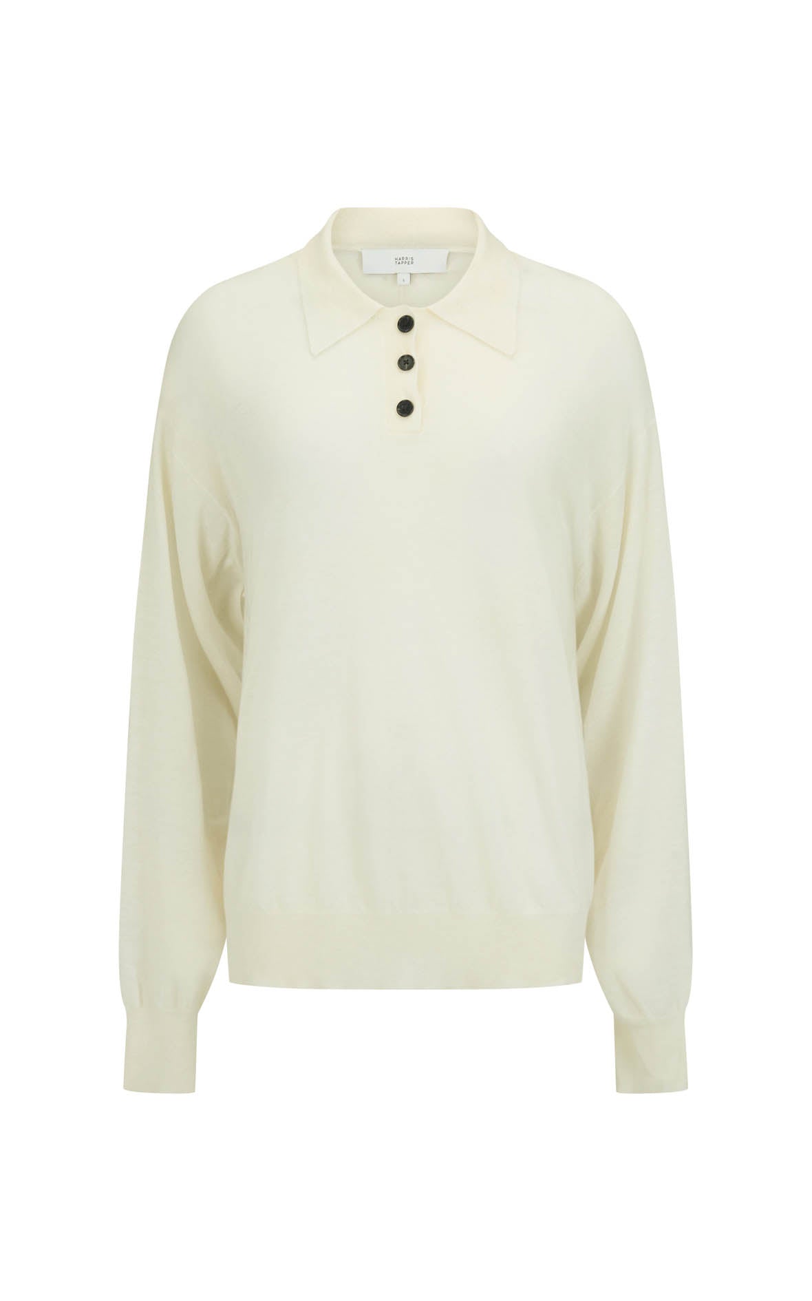 Harris Tapper Long Sleeve Orwell Polo // Cream