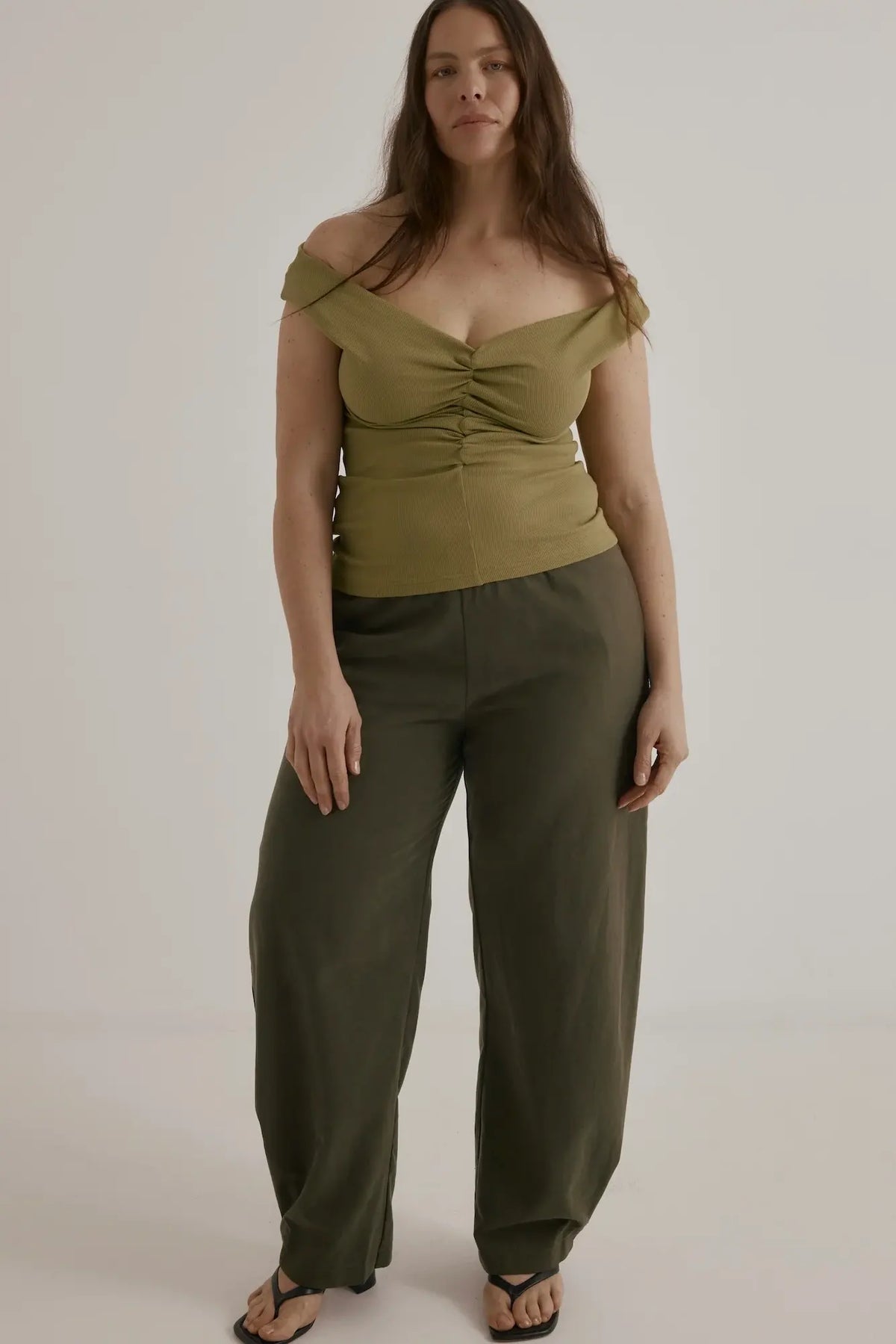 Dominique Healy Niveah Tee //  Olive