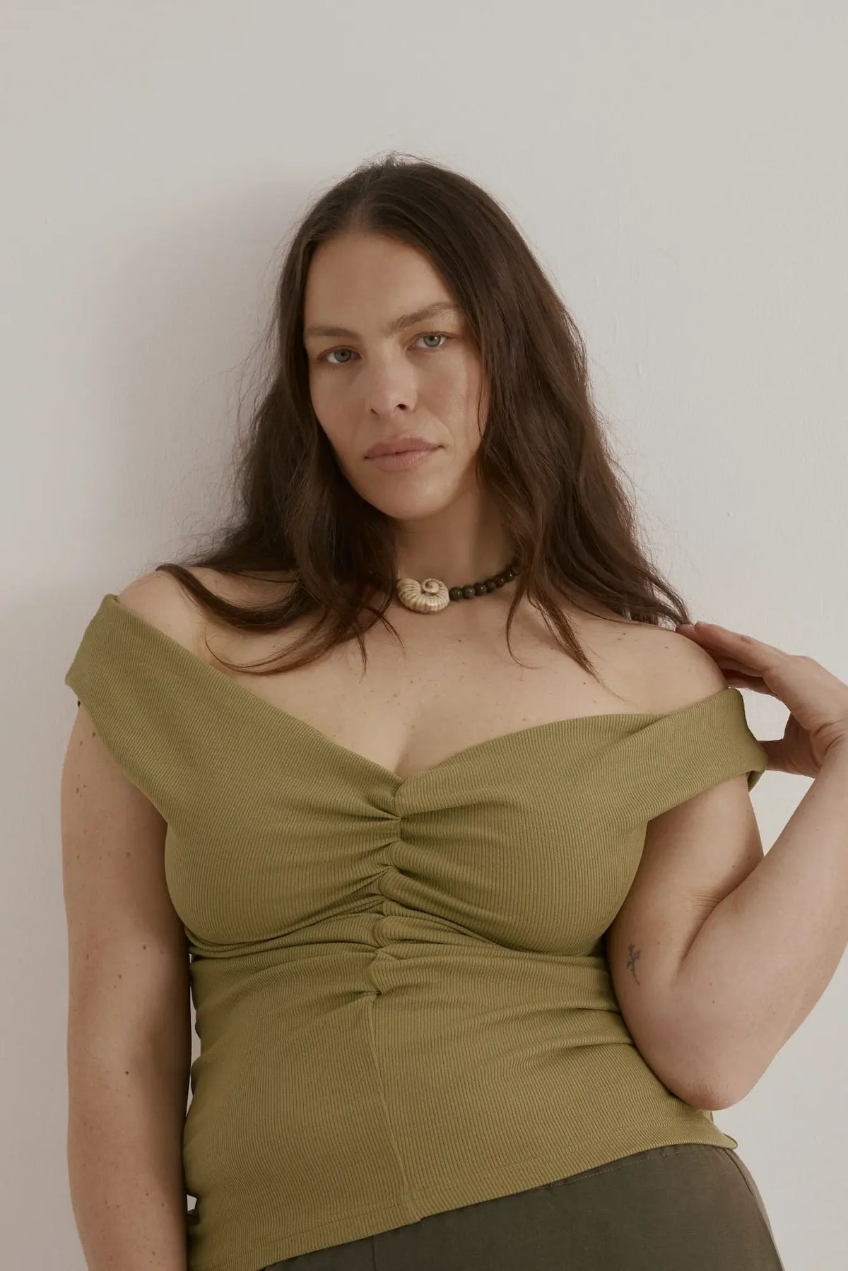 Dominique Healy Niveah Tee //  Olive