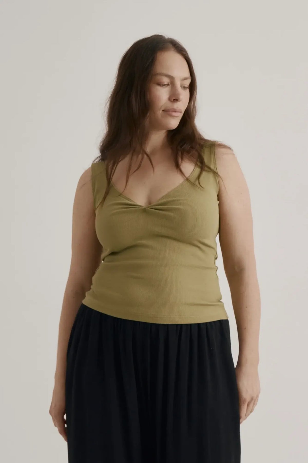 Dominique Healy Jill Singlet // Olive