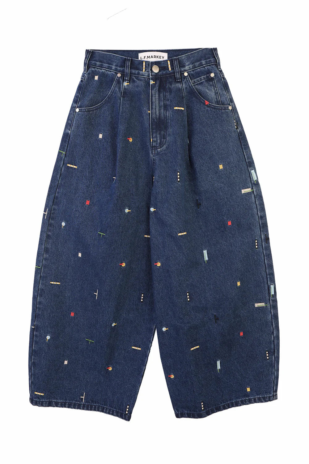 L.F. Markey Mason Jean Embroidered // Puzzle Embroidery