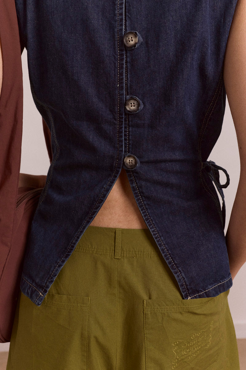 Damson Madder Maxime Top // Dark Indigo
