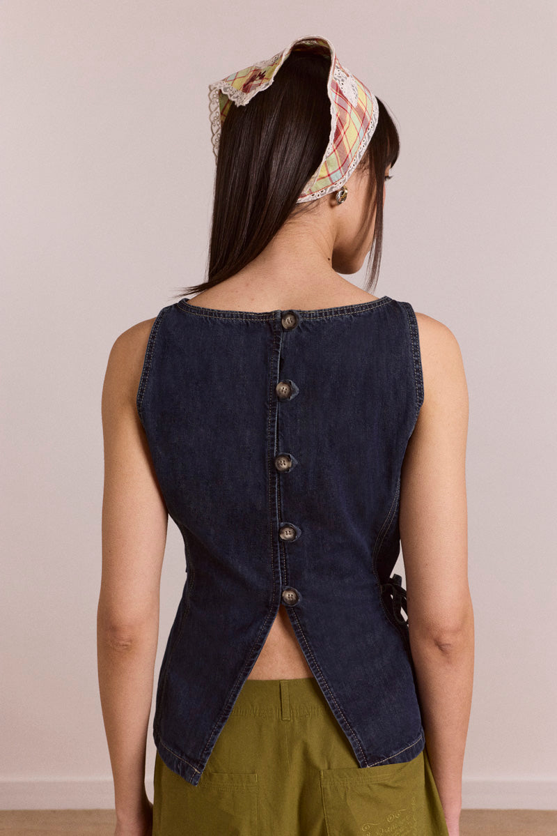 Damson Madder Maxime Top // Dark Indigo