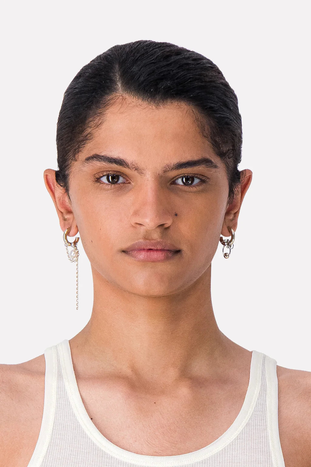 Justine Clenquet Nathan Earrings // Gold & Silver