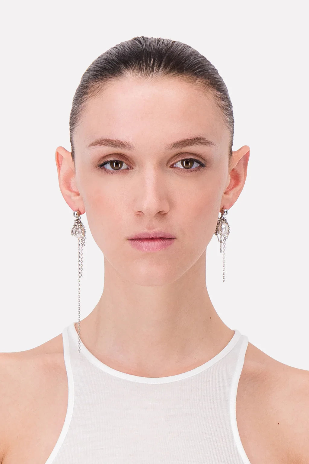 Justine Clenquet Nicole Earrings // Silver