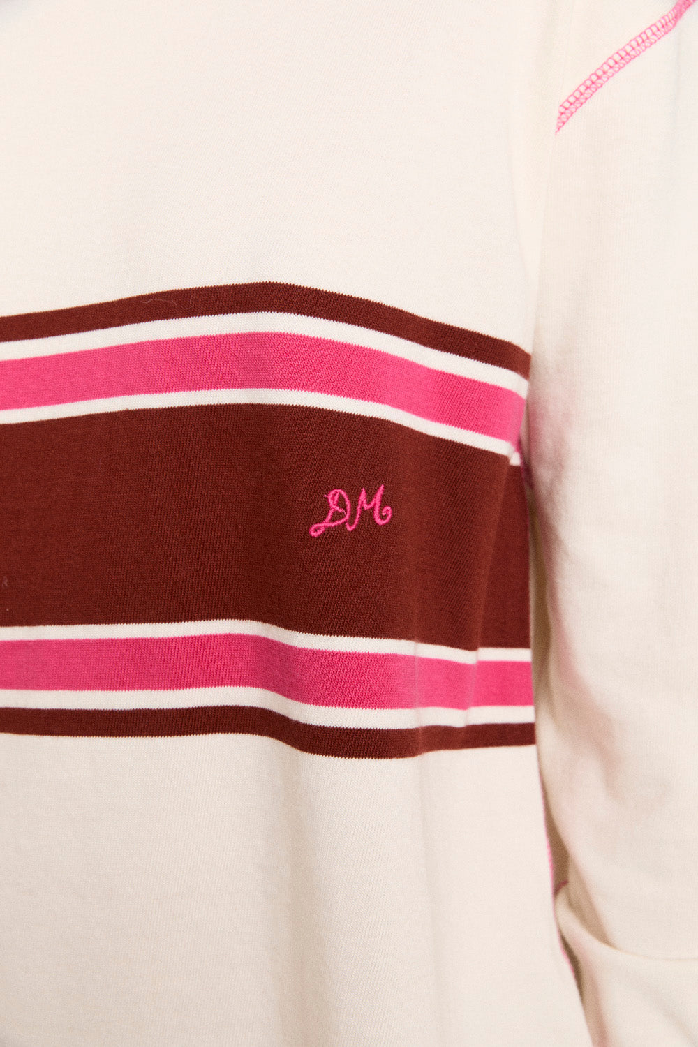 Damson Madder Olina Stripe Rugby // Ecru