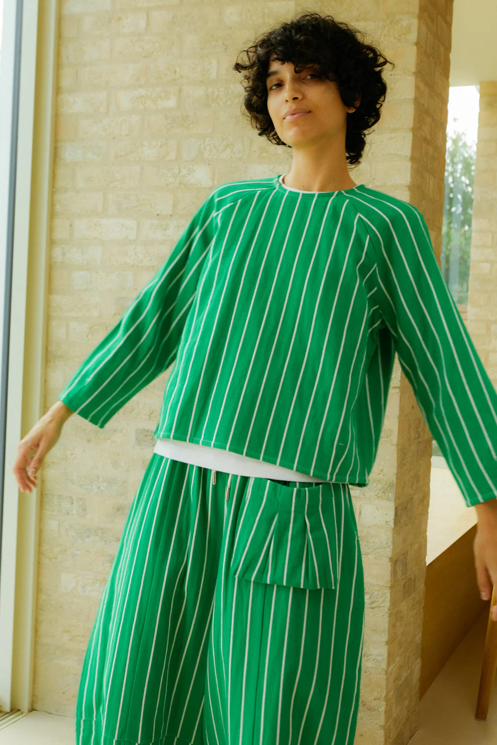L.F. Markey Oslo Top // Grass Stripe