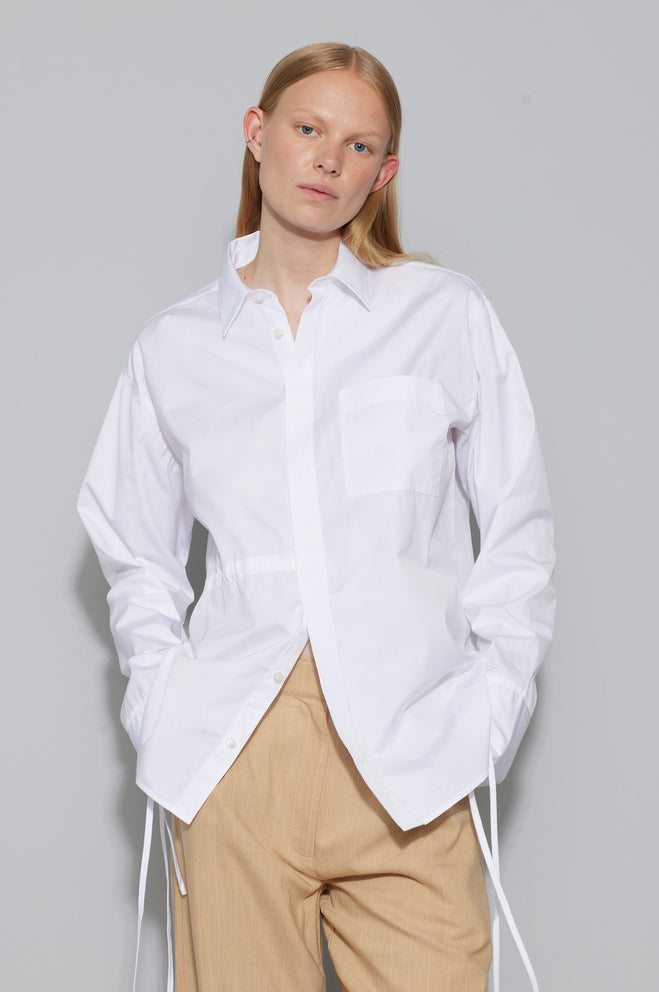 Oval Square Rosy Shirt // White