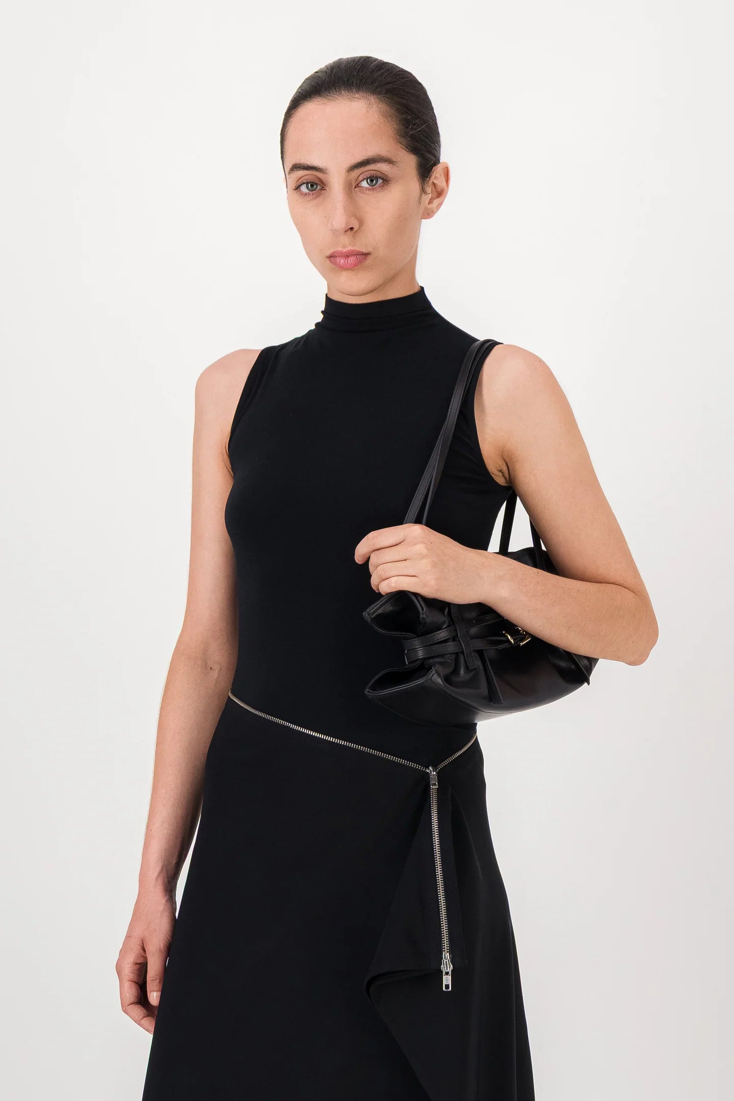 Justine Clenquet Sidney Evening Bag // Black