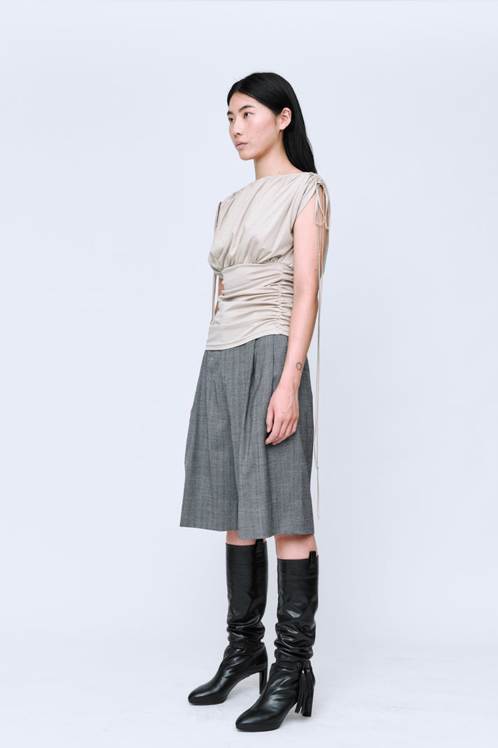Wynn Hamlyn Charlie Suiting  Shorts // Black / White