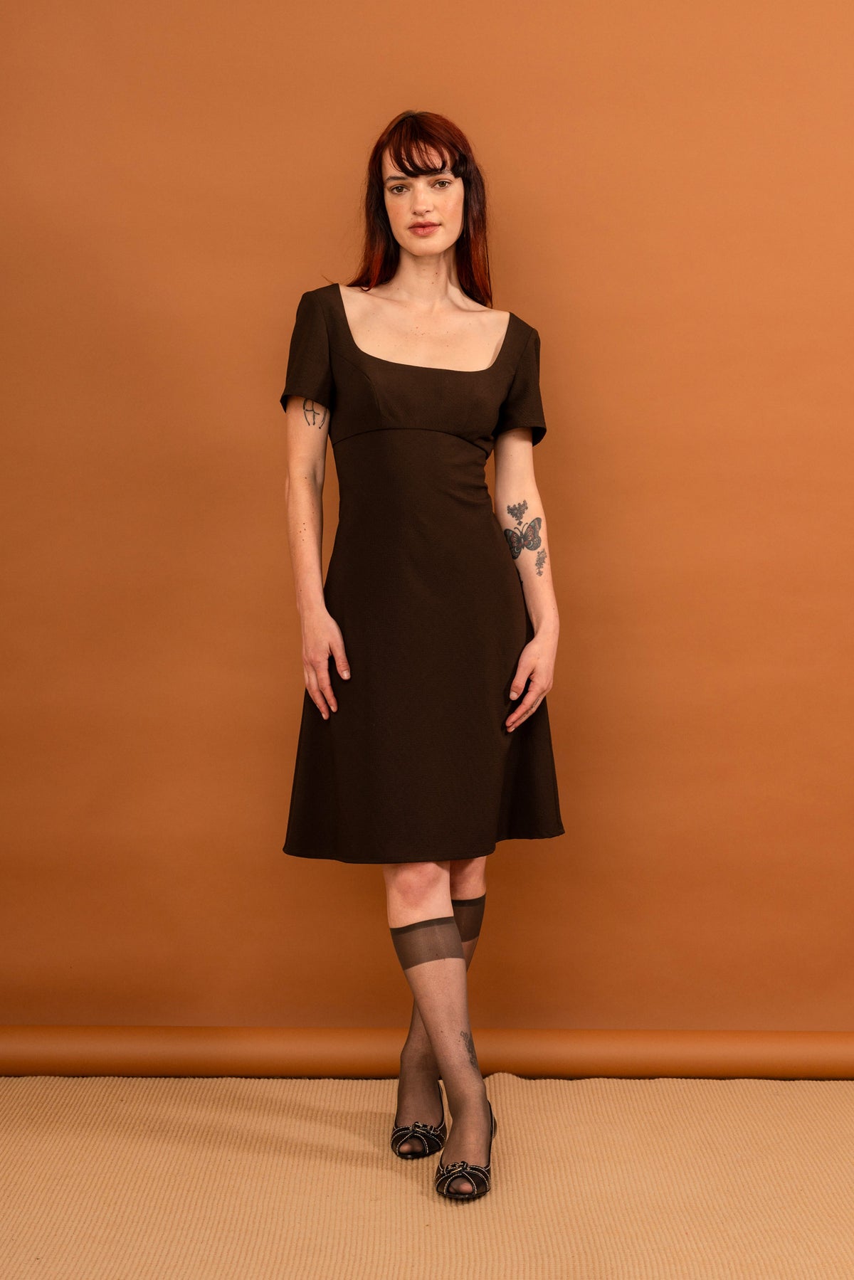 Penny Sage Nay Dress // Chocolate