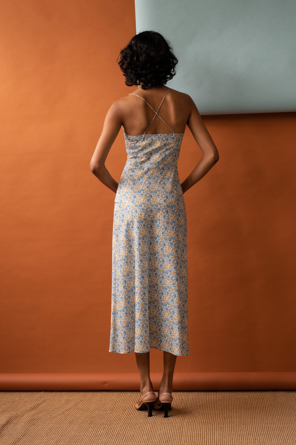 Penny Sage Philomena Dress // Blue Poppies