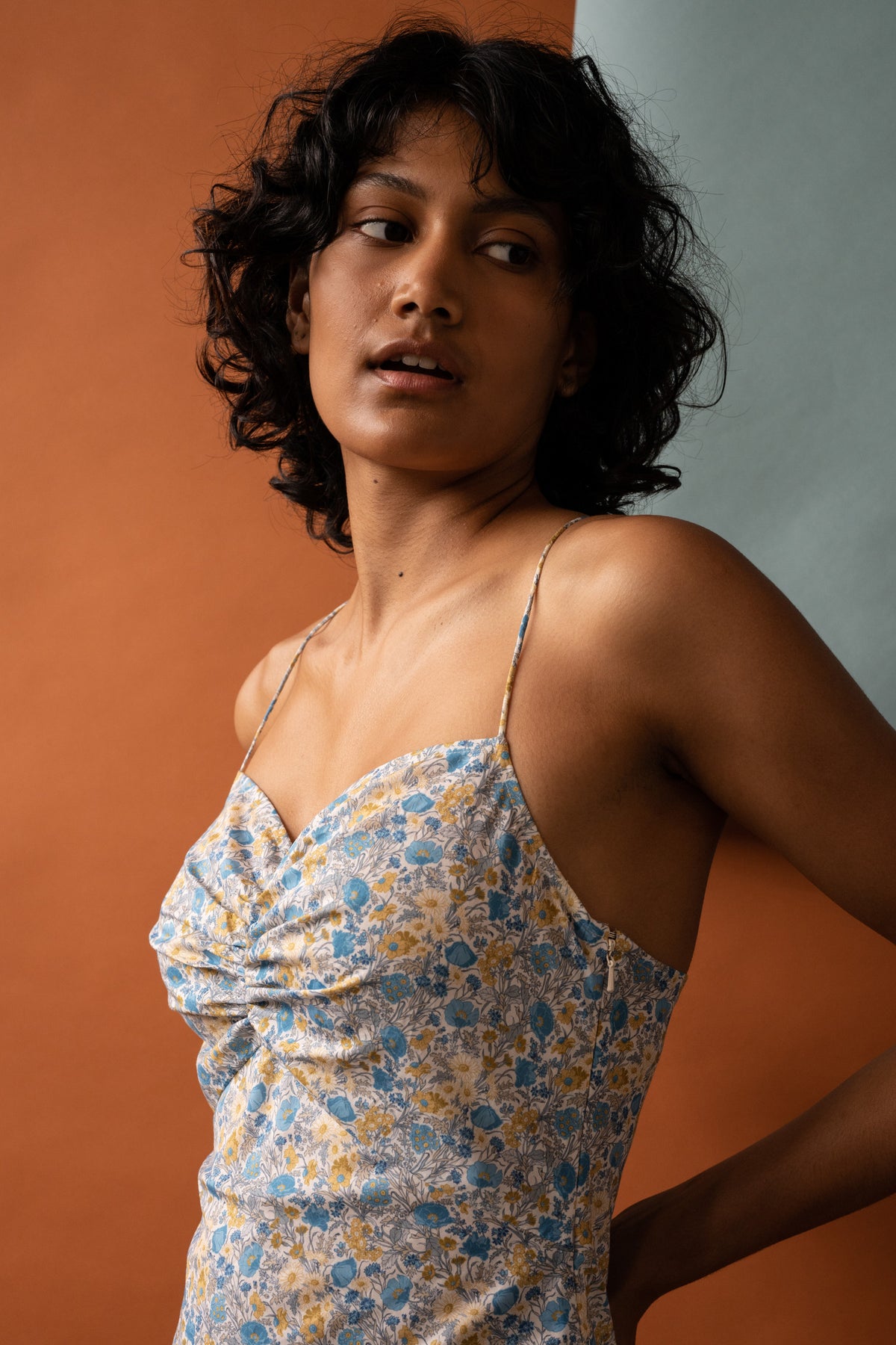 Penny Sage Philomena Dress // Blue Poppies