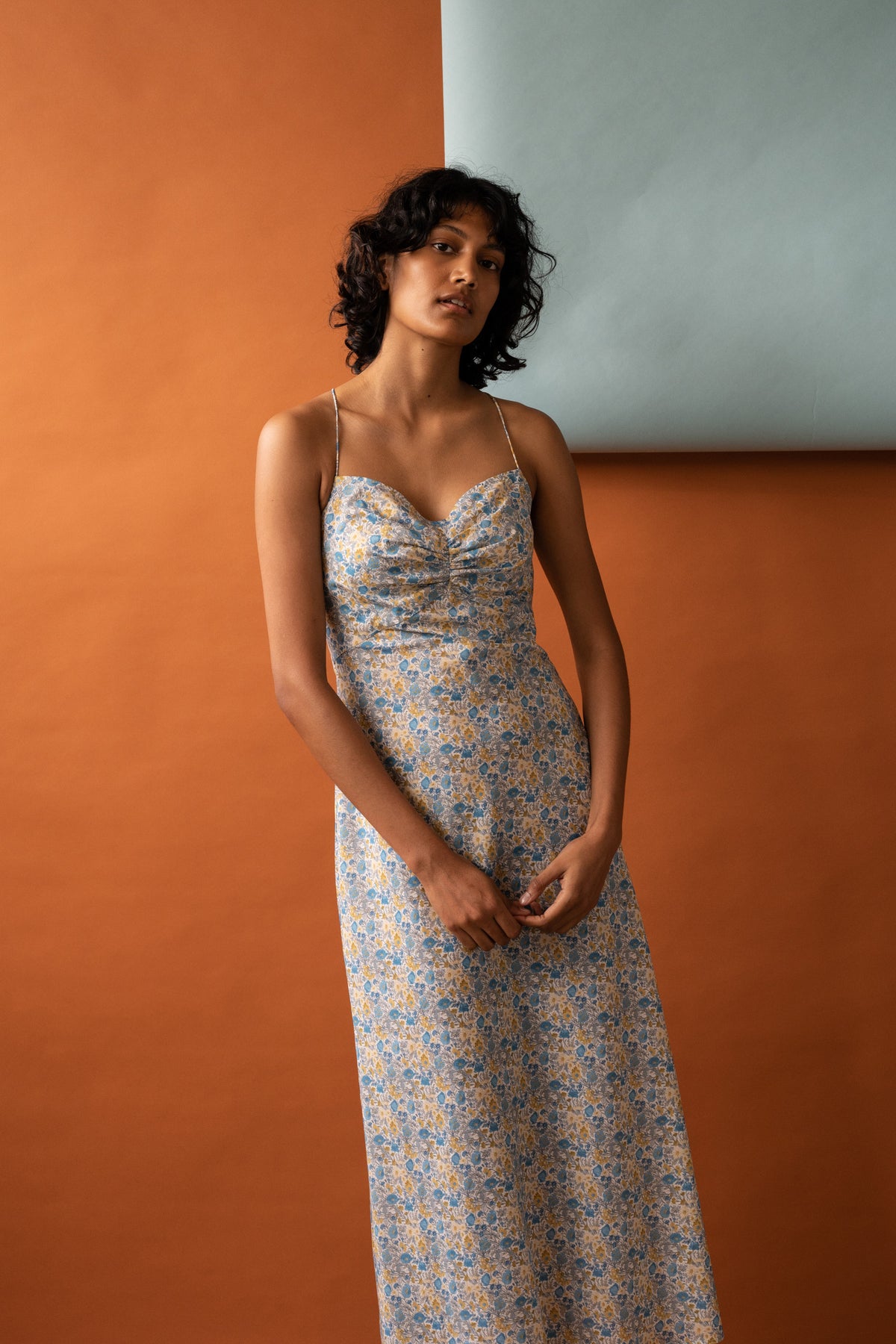 Penny Sage Philomena Dress // Blue Poppies
