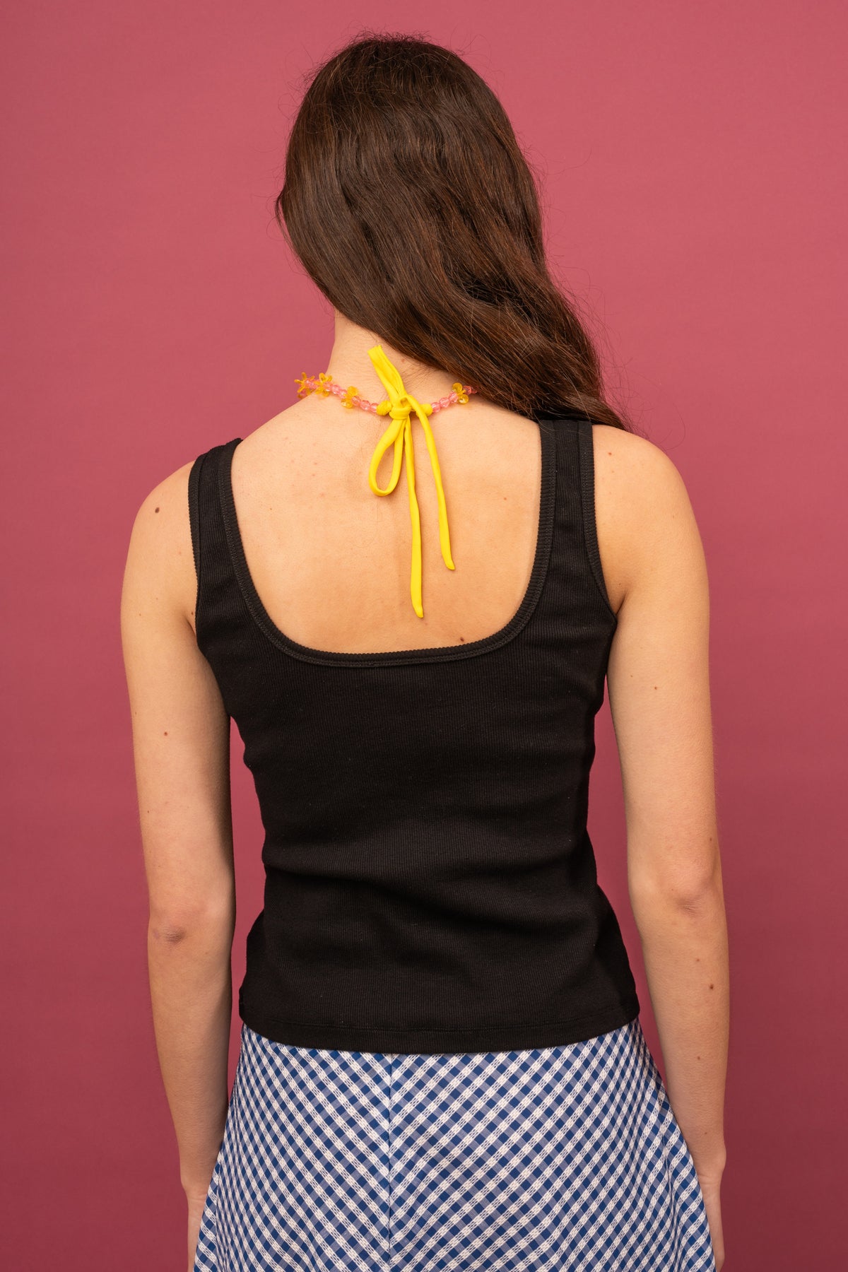 Penny Sage Leta Singlet // Black