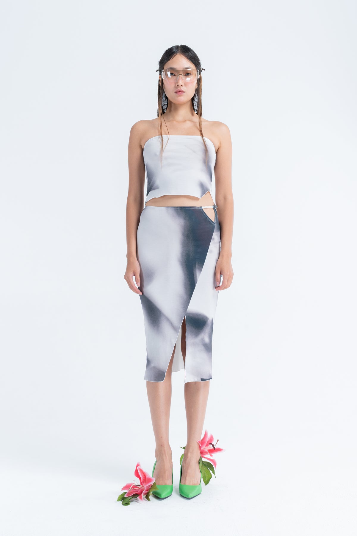 Arthur Jersey Split Skirt // Entangled