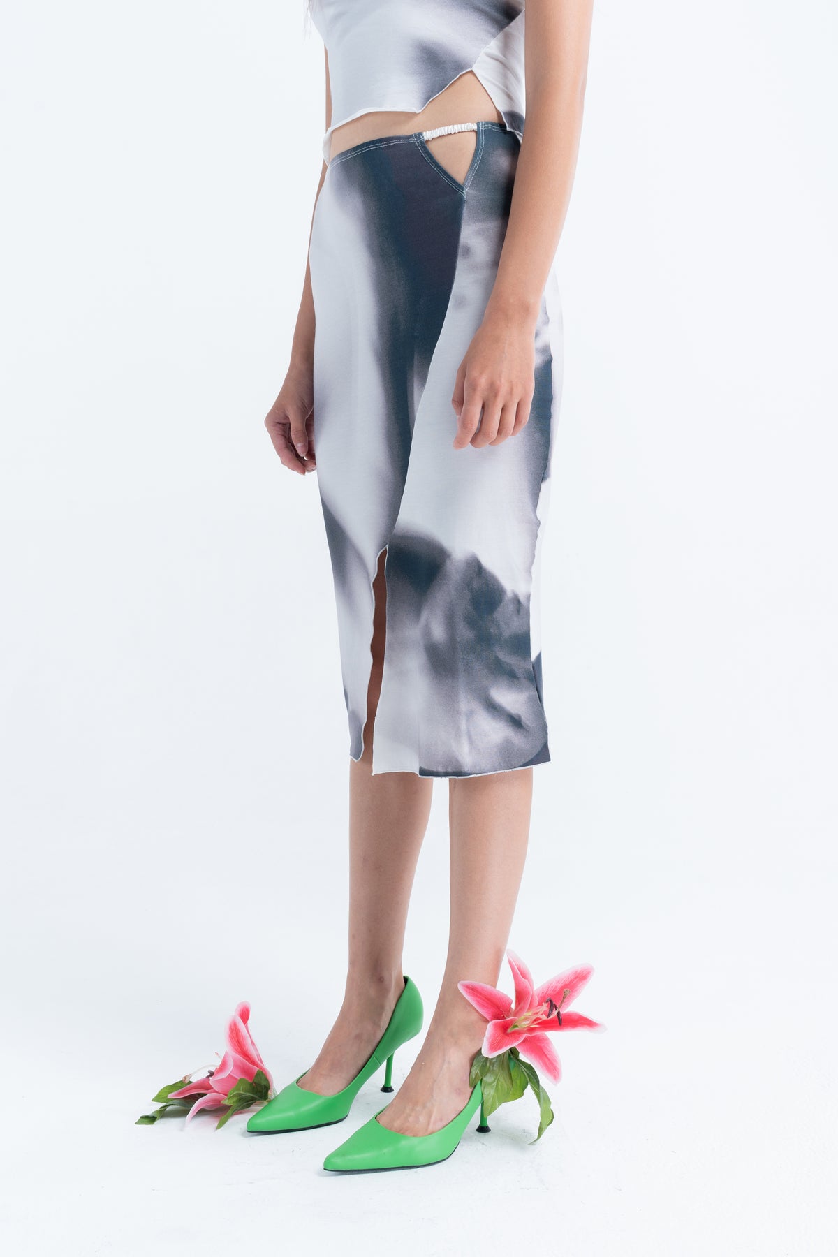 Arthur Jersey Split Skirt // Entangled