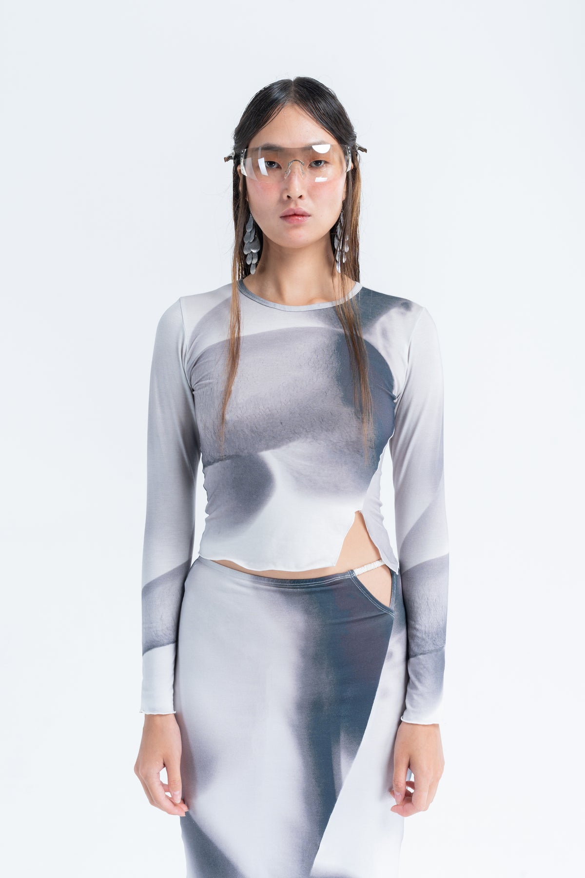 Arthur Long Sleeve Split Top // Entangled
