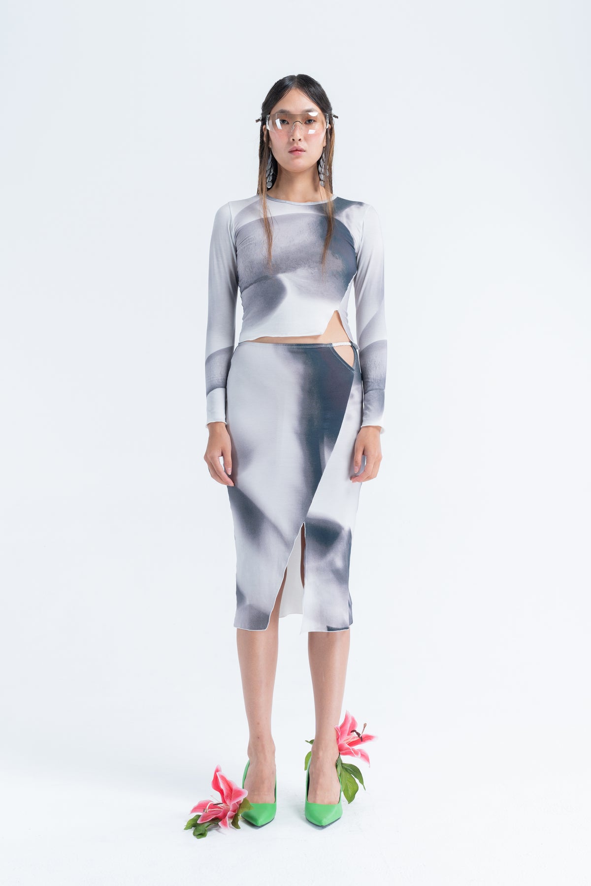 Arthur Long Sleeve Split Top // Entangled