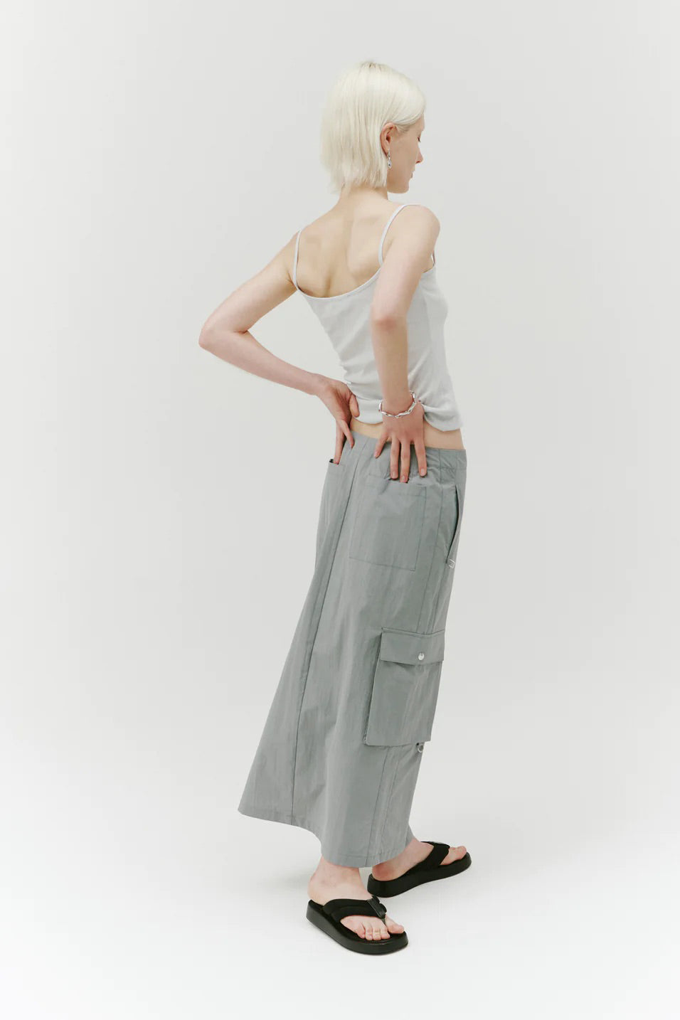 PV Identity Cargo Skirt // Washed Teal