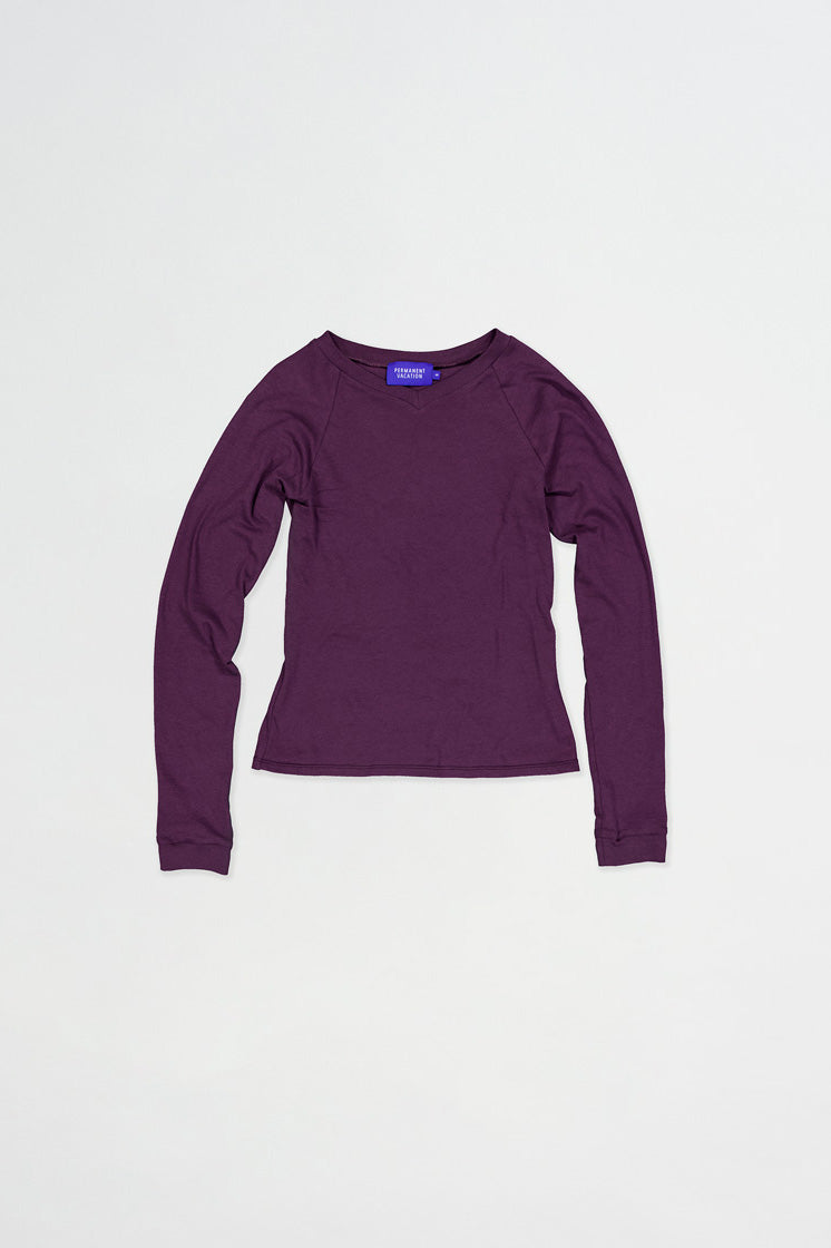 PV Beam V-Neck Top // Purple