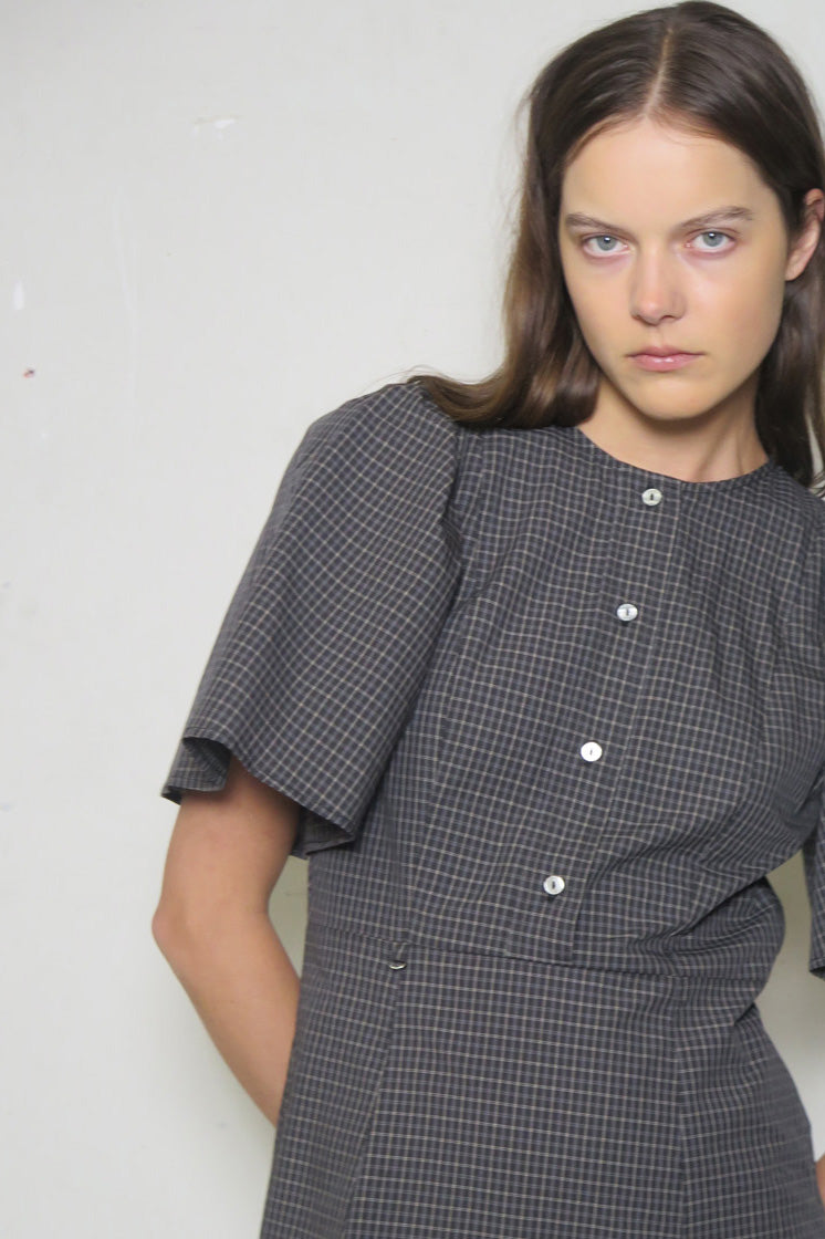 PV Lykke Dress // Charcoal Check