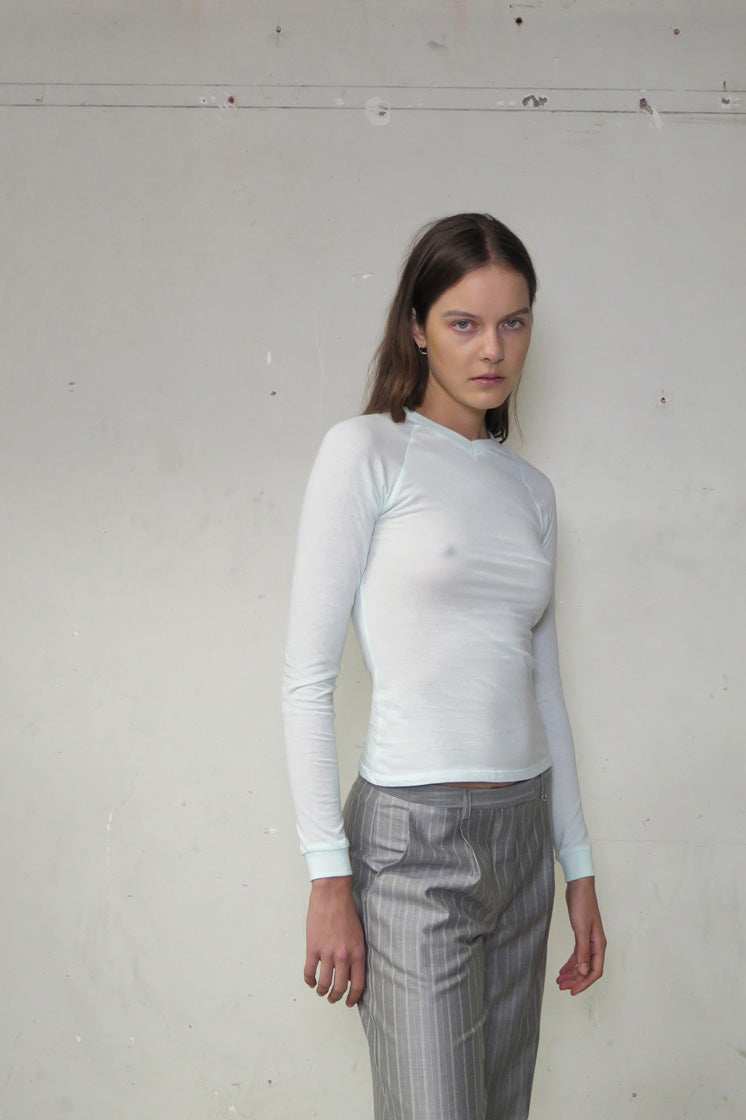 PV Beam V-Neck Top // Ice