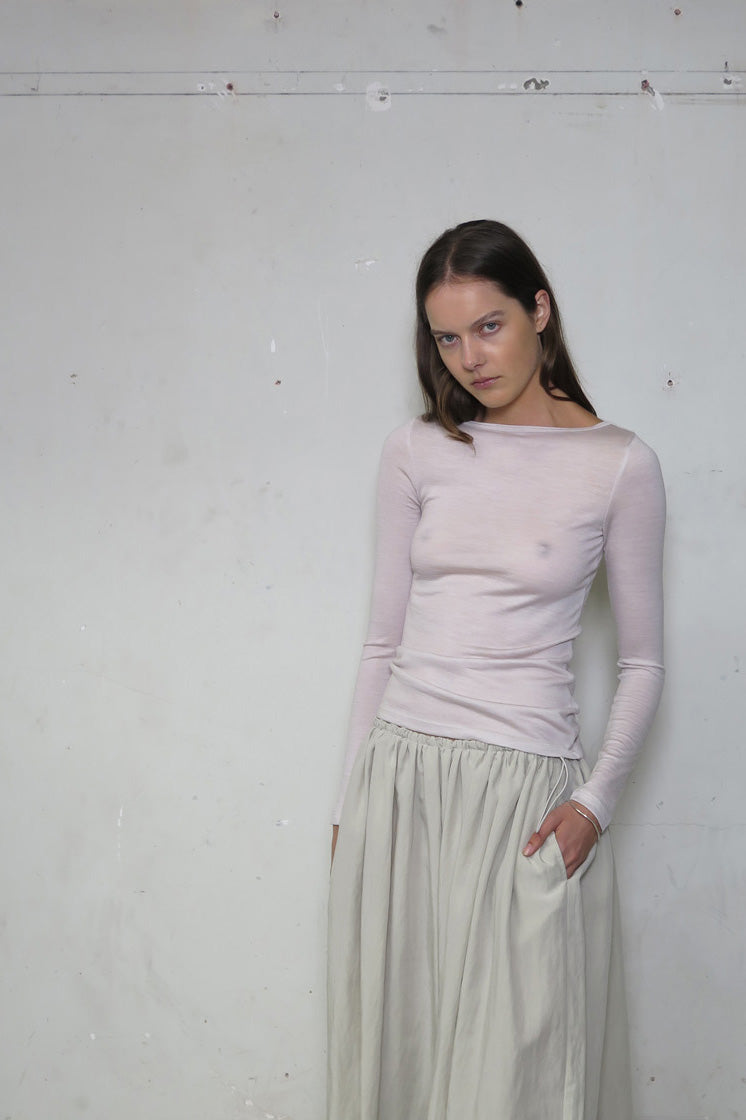 PV Connection Wool Top // Oyster