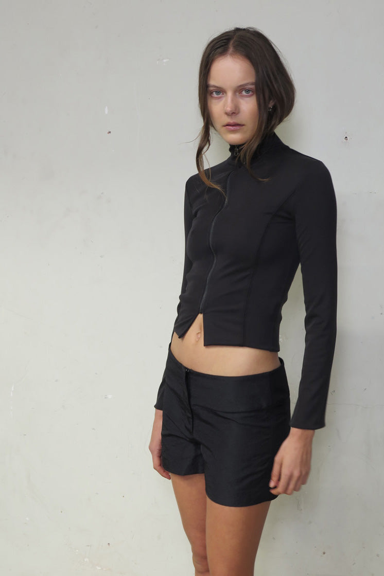 PV Resonance Zip Cardigan // Black