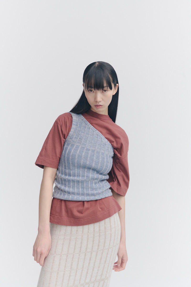 PV Tension Knitted Singlet // Denim