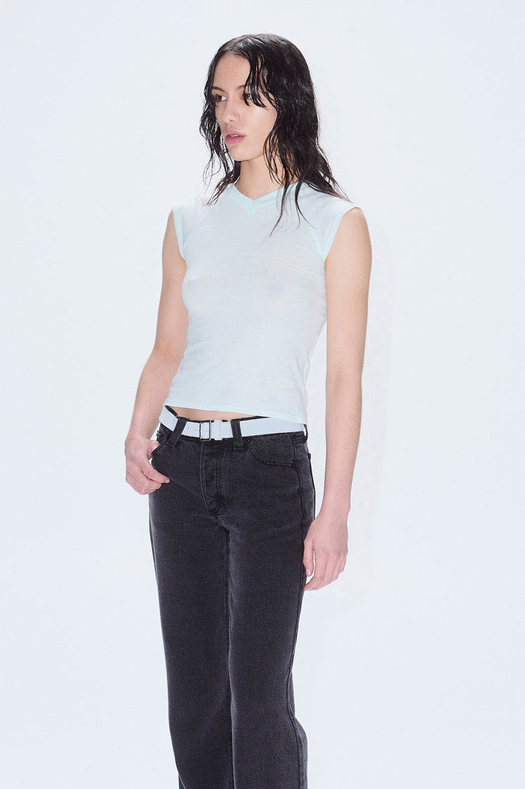 PV Beam V-Neck Tee // Ice