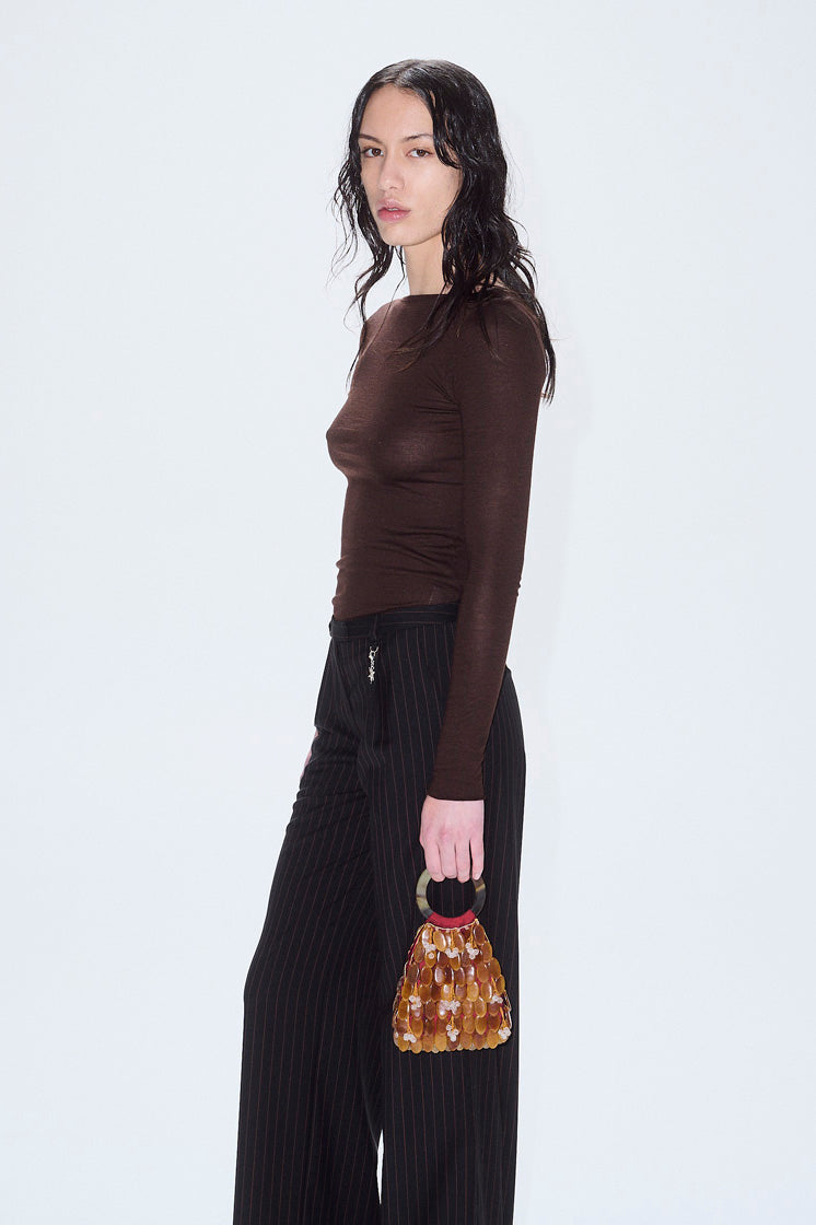 PV Connection Wool Top // Brown