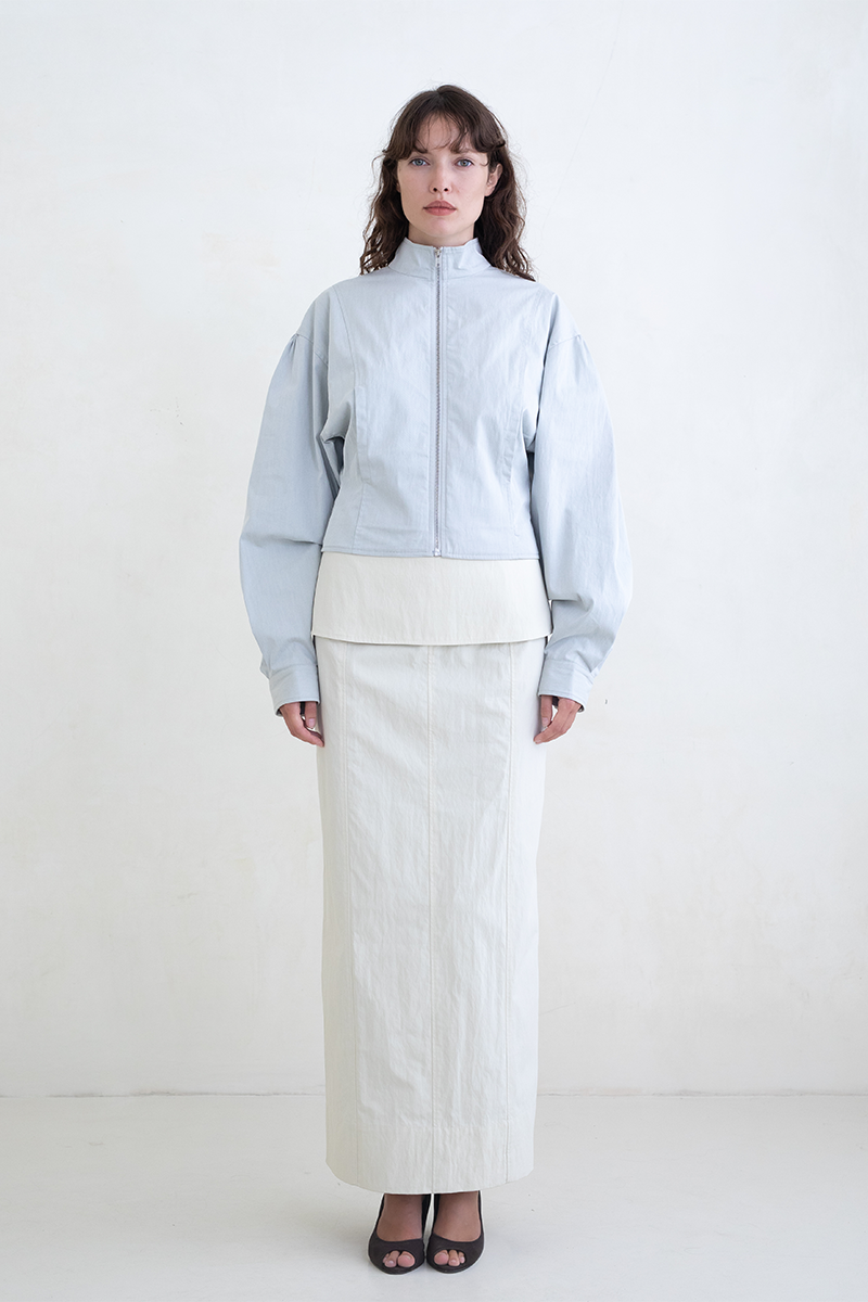 Belle Anna Globo Jacket // Mist