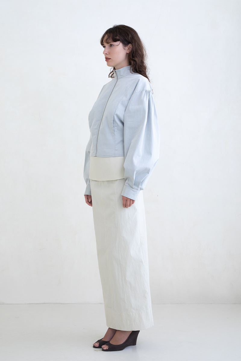 Belle Anna Globo Jacket // Mist