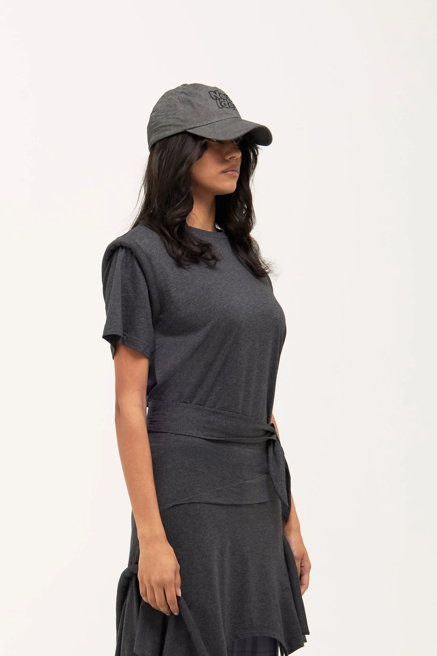 Verner Puff Tee // Charcoal Marle