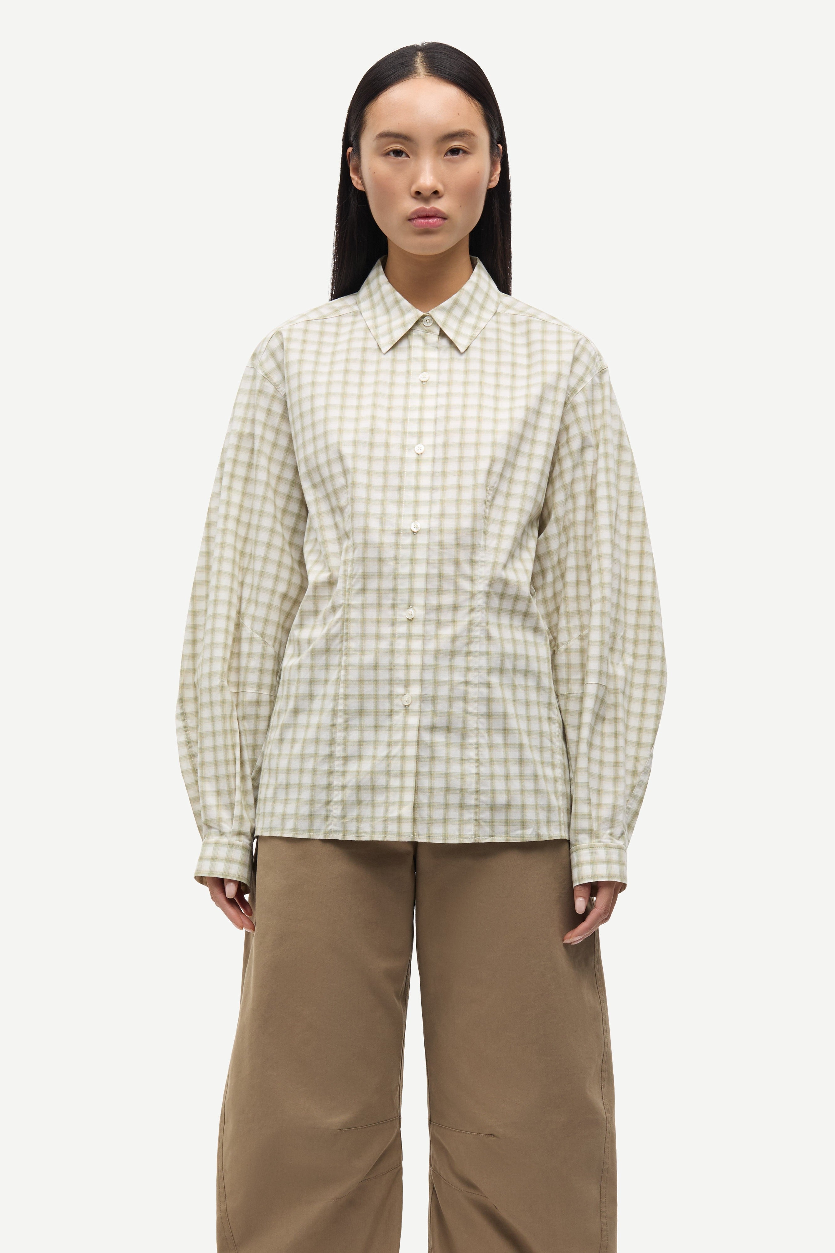 Samsøe Samsøe Saalesso Shirt // Mosstone Check