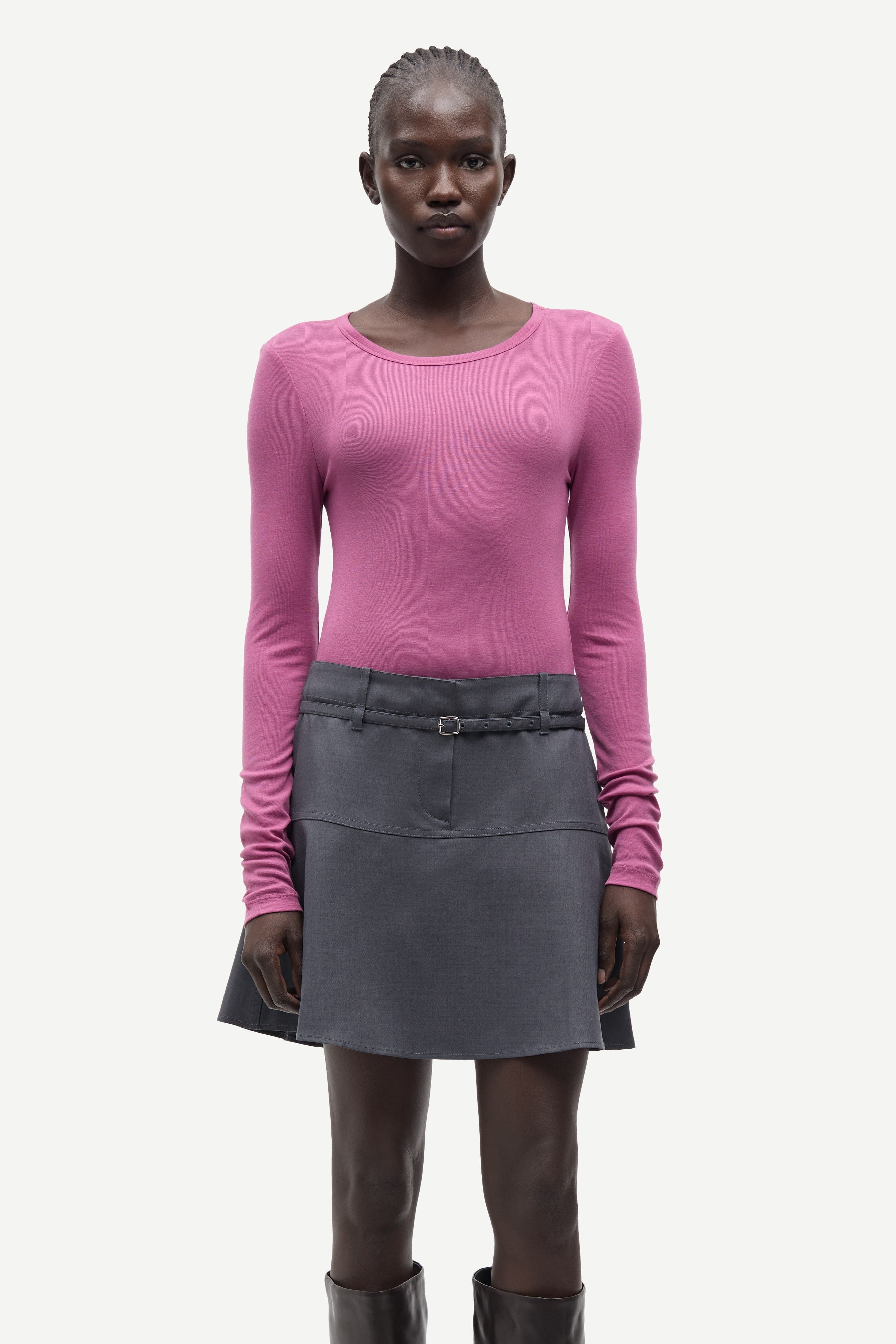 Samsøe Samsøe Sadou T-Shirt LS // Red Violet
