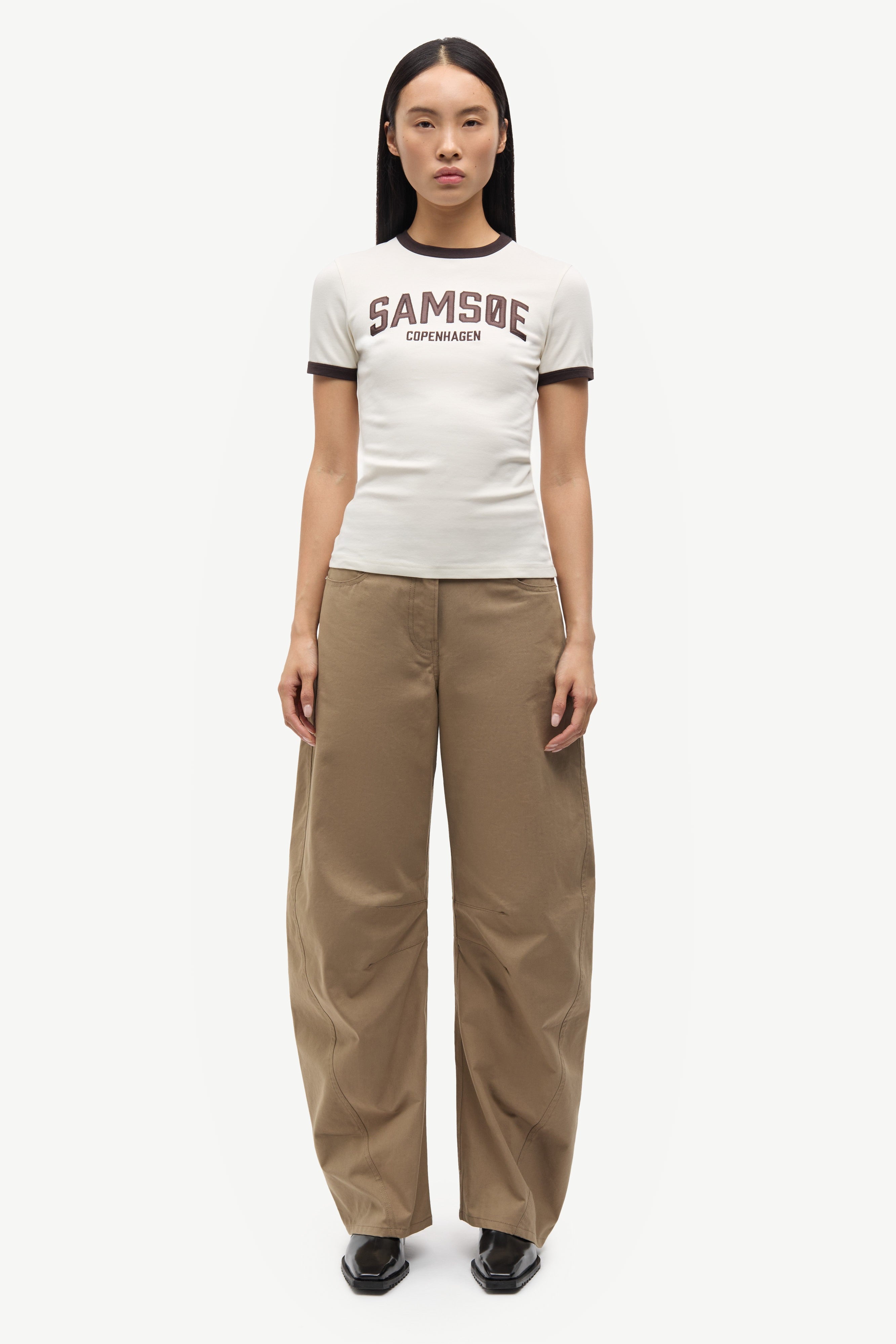 Samsøe Samsøe Saharpo Trousers // Lead Grey