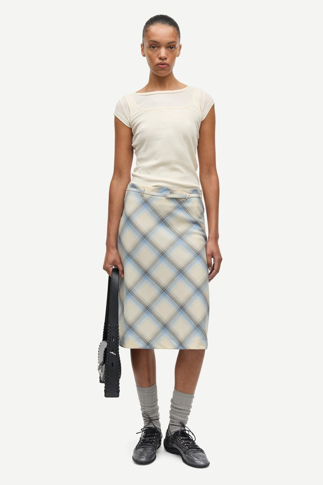 Samsøe Samsøe Sapalm Skirt // Seedpearl Check