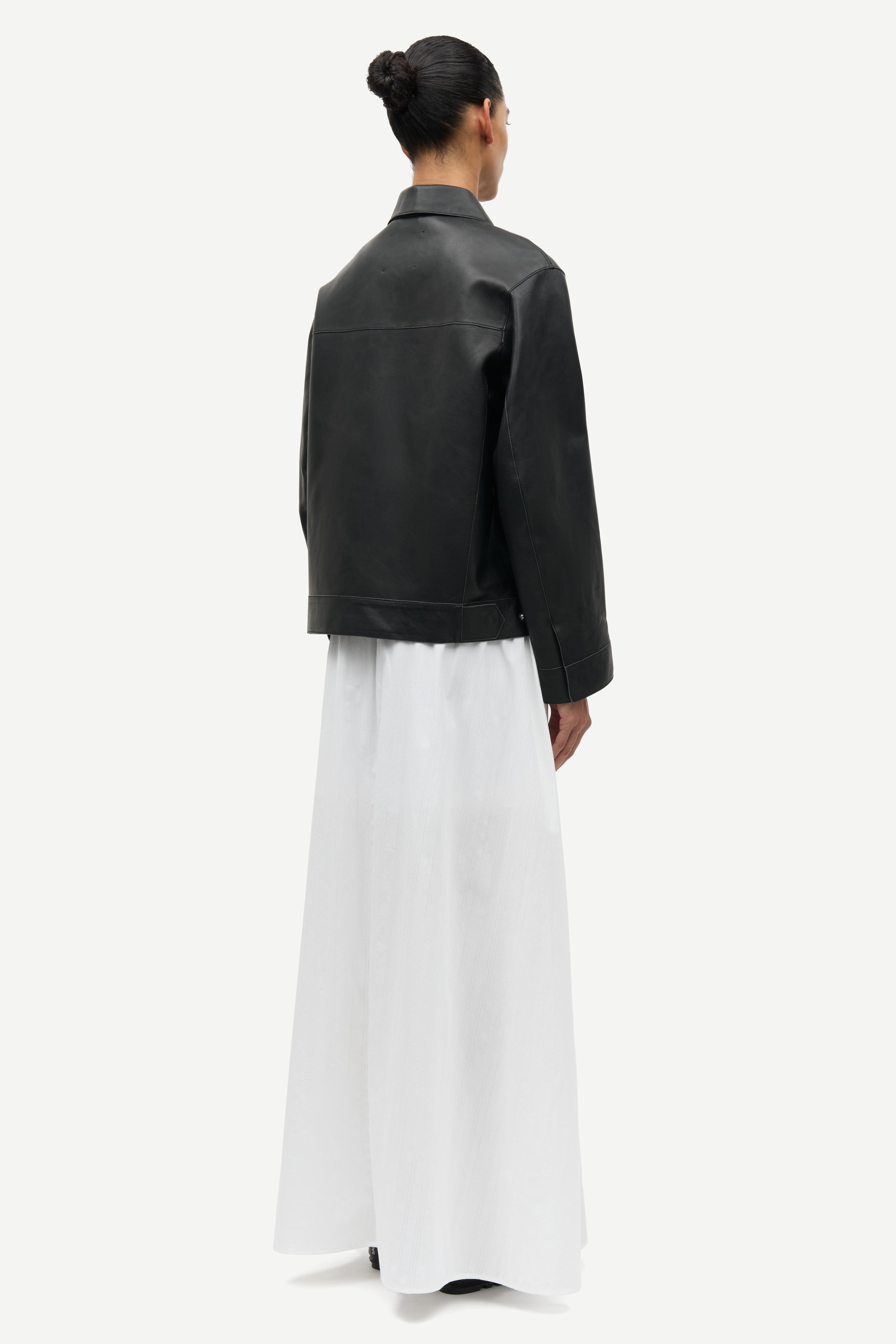 Samsøe Samsøe Sastevie Leather Jacket // Black