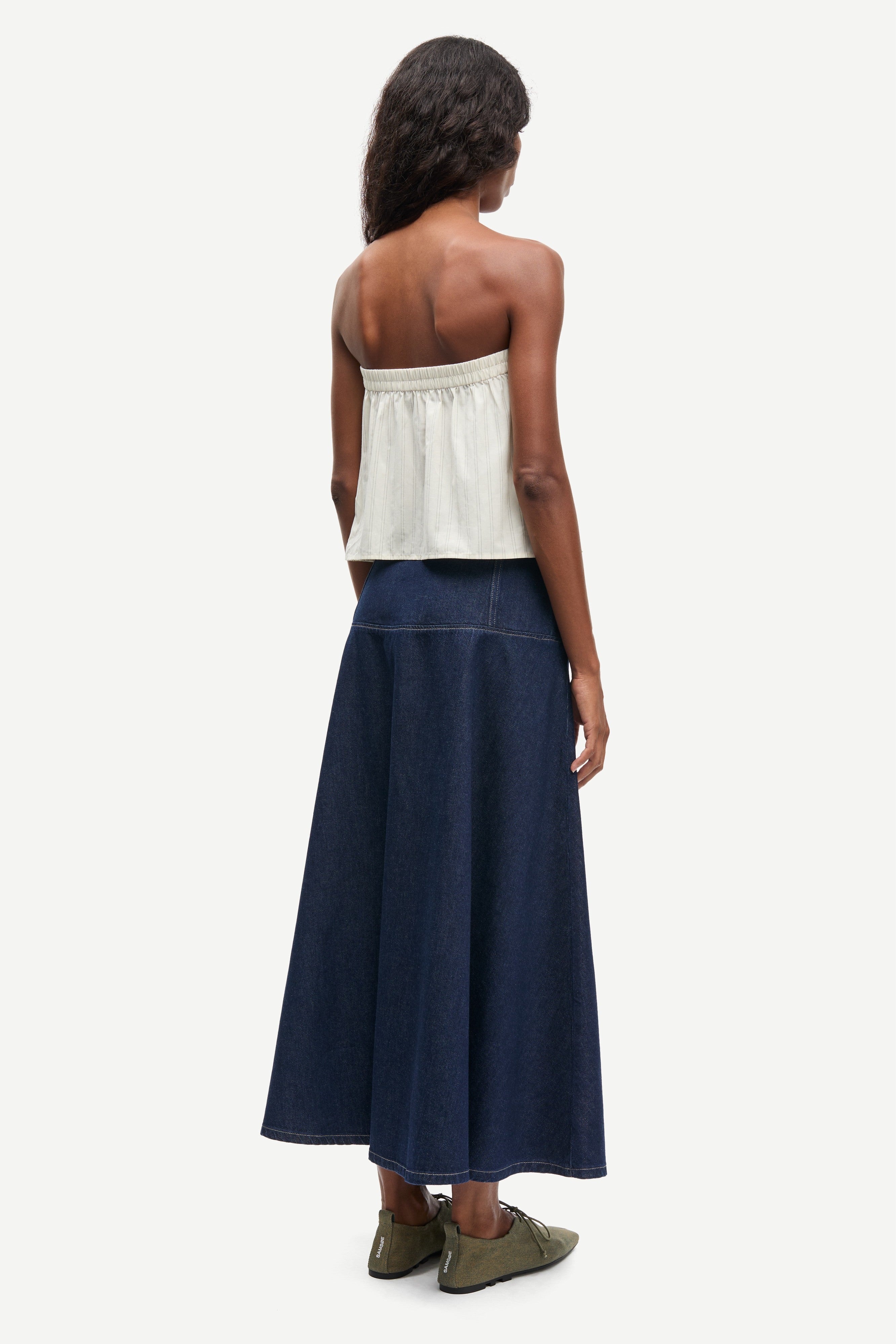 Samsøe Samsøe Satilly Skirt // Soft Denim