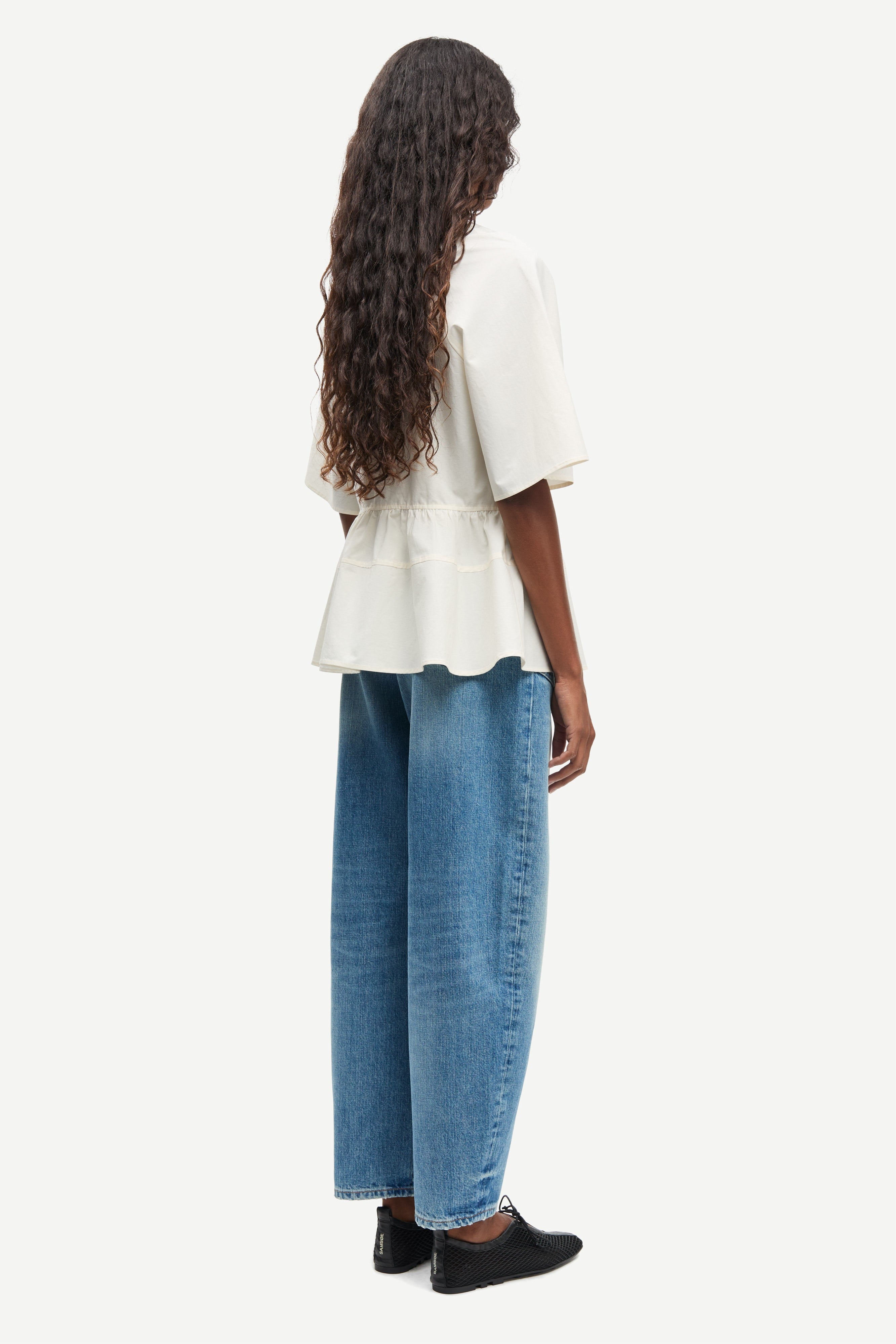 Samsøe Samsøe Satoman S/S Top // Egret