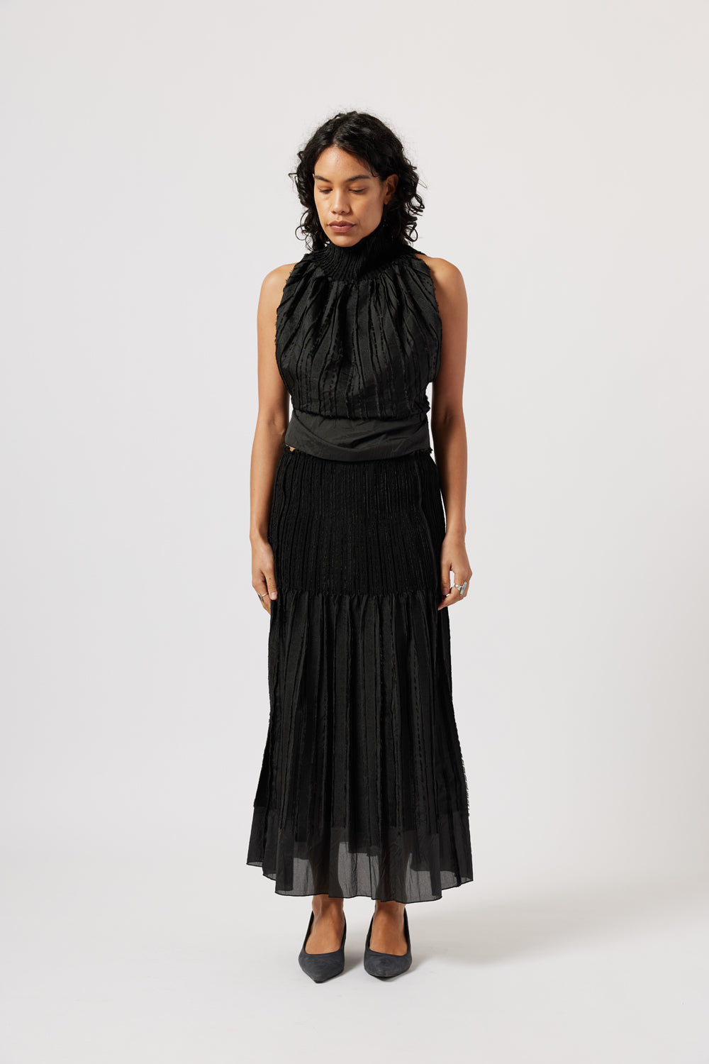 Paloma Wool Long Lupe Skirt // Black