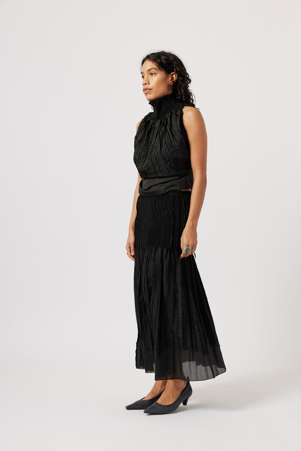 Paloma Wool Long Lupe Skirt // Black