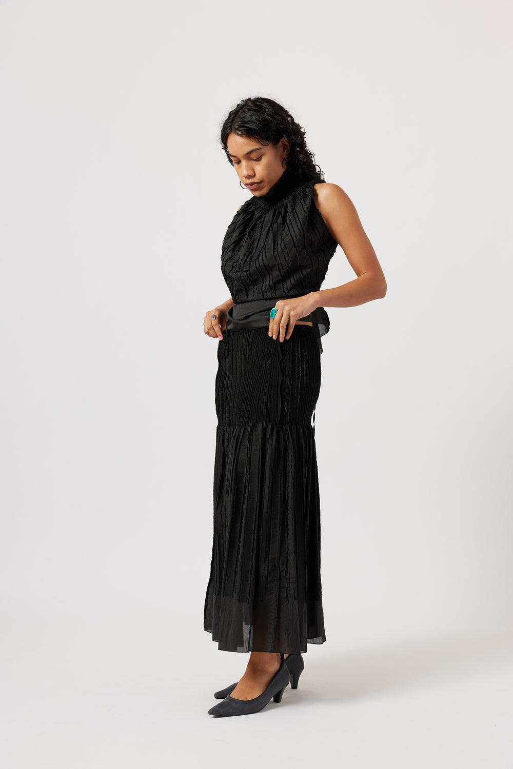 Paloma Wool Long Lupe Skirt // Black