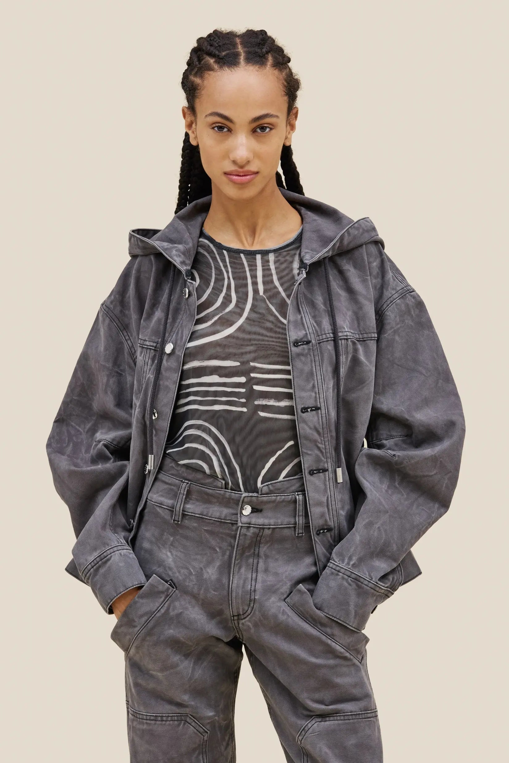 Eckhaus Latta Site Jacket // Slate